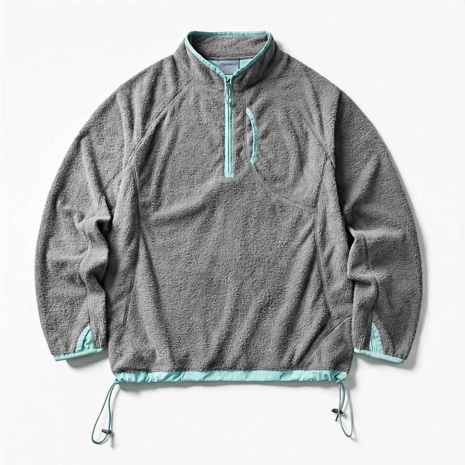 Clam - Unisex Quick-Dry Thermal Fleece Jacket - Grey
