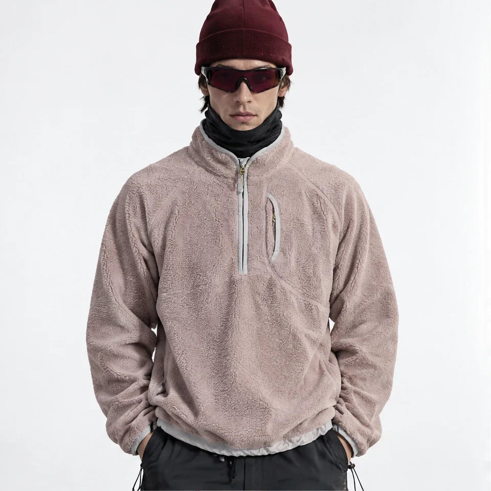 Clam - Unisex Quick-Dry Thermal Fleece Jacket - Pink