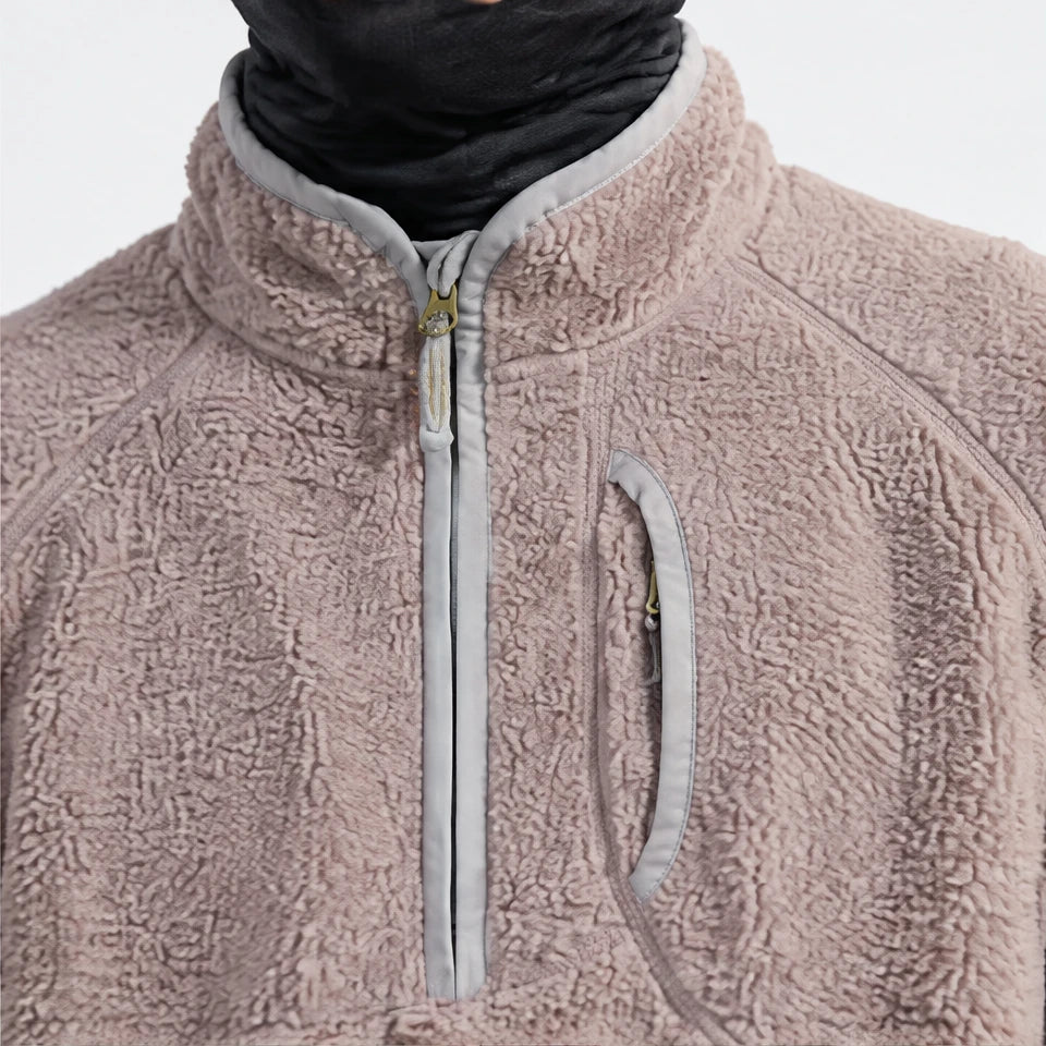 Clam - Unisex Quick-Dry Thermal Fleece Jacket - Pink