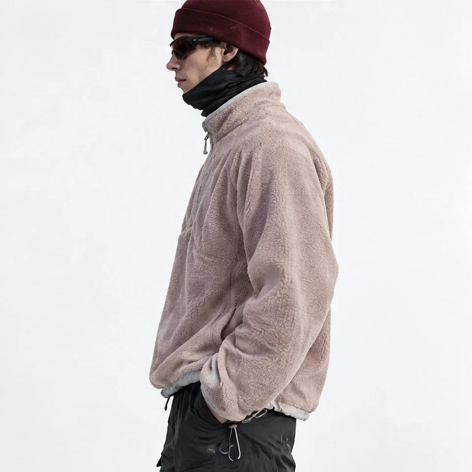 Clam - Unisex Quick-Dry Thermal Fleece Jacket - Pink