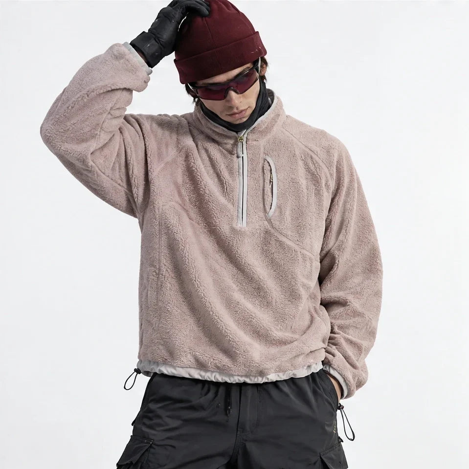 Clam - Unisex Quick-Dry Thermal Fleece Jacket - Pink