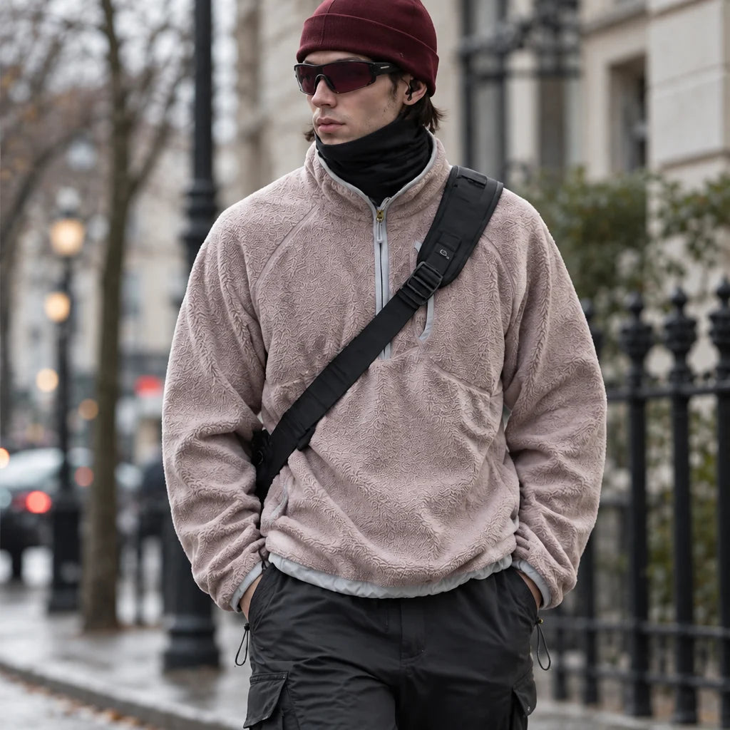 Clam - Unisex Quick-Dry Thermal Fleece Jacket - Pink