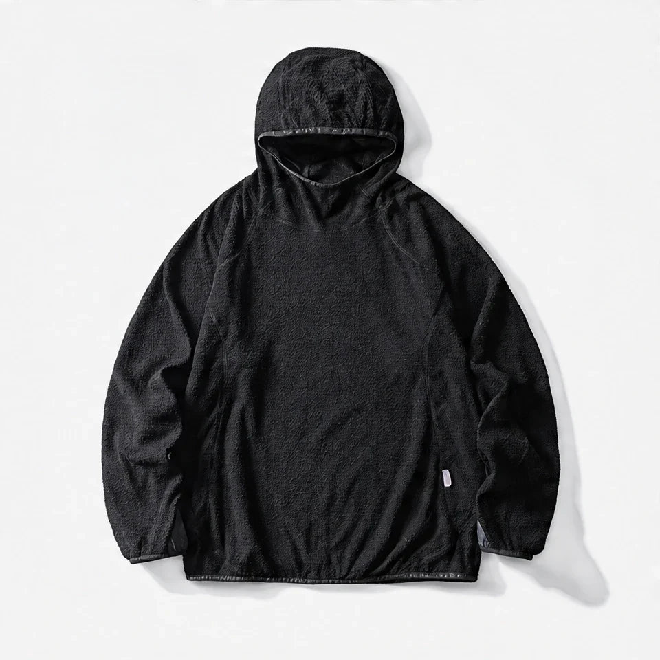 Birk - Unisex Quick-Dry Thermal Hooded Fleece Jacket - Black