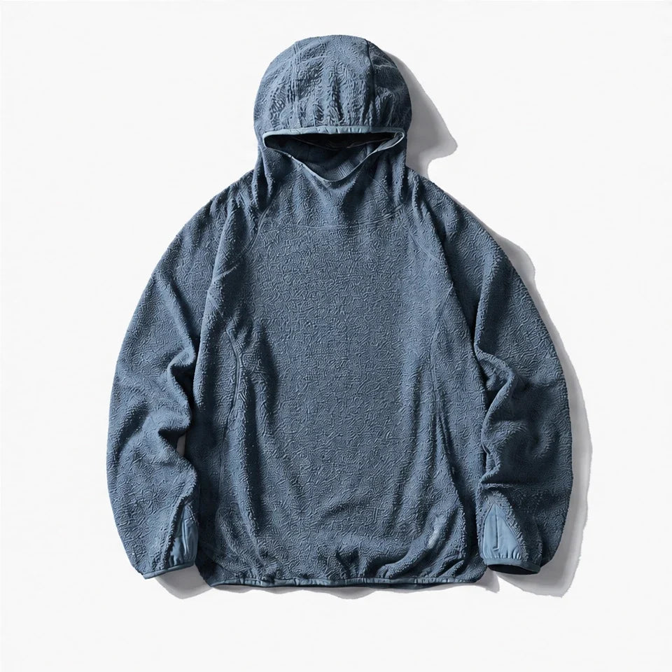 Birk - Unisex Quick-Dry Thermal Hooded Fleece Jacket - Lake Blue