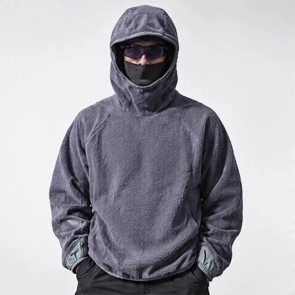 Birk - Unisex Quick-Dry Thermal Hooded Fleece Jacket - Lavender Purple