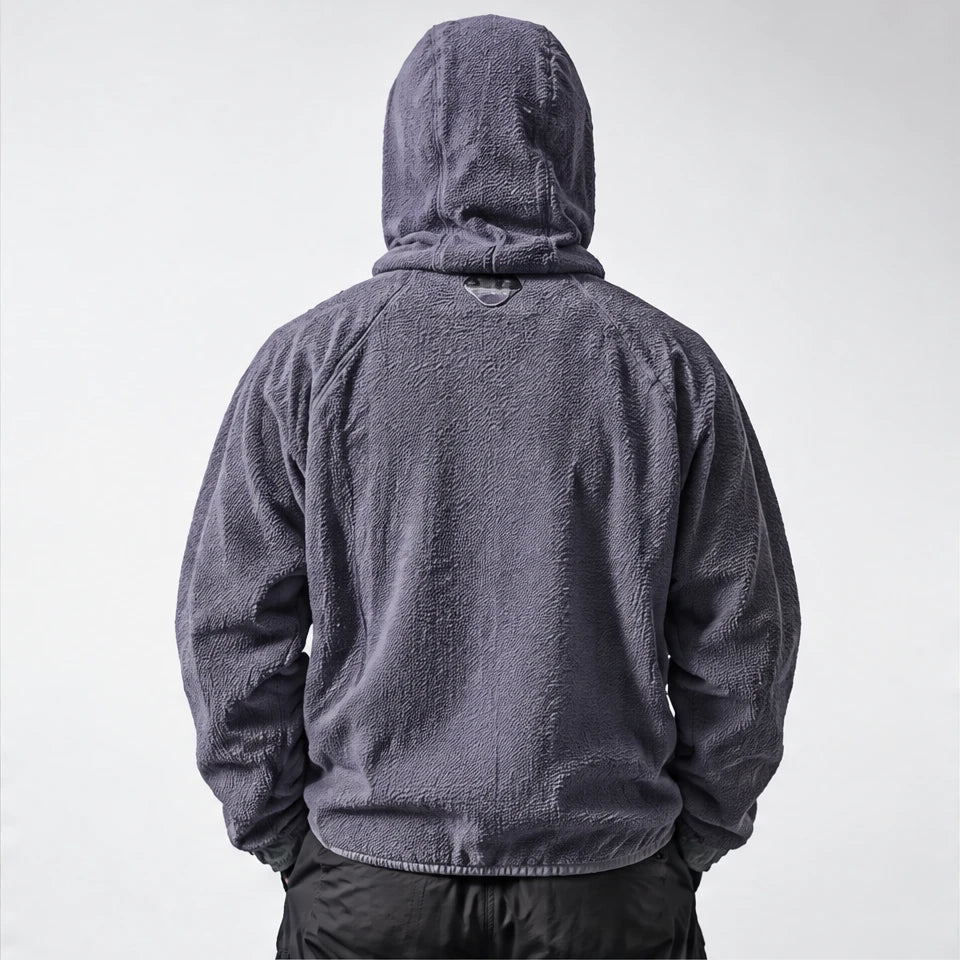 Birk - Unisex Quick-Dry Thermal Hooded Fleece Jacket - Lavender Purple