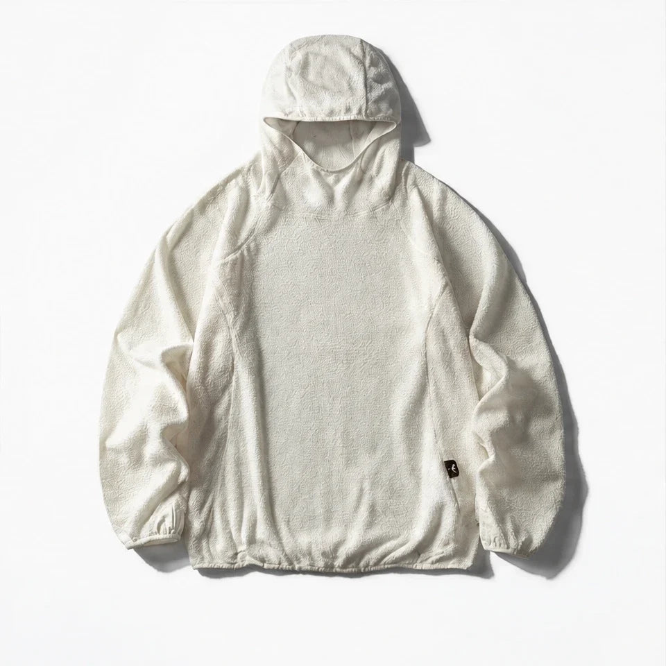 Birk - Unisex Quick-Dry Thermal Hooded Fleece Jacket - Off-white