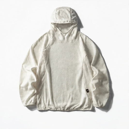 Birk - Unisex Quick-Dry Thermal Hooded Fleece Jacket - Off-white
