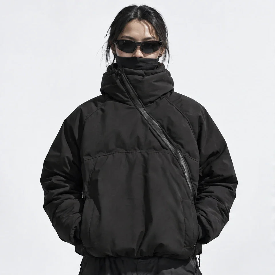 Loch - Unisex Insulated Windproof Wrinkle-Free Puffer Jacket - Black
