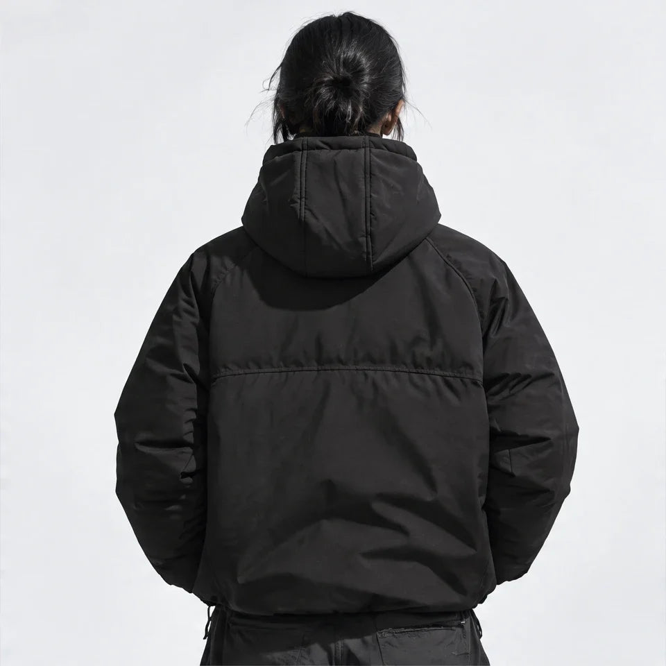 Loch - Unisex Insulated Windproof Wrinkle-Free Puffer Jacket - Black