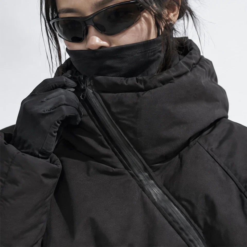 Loch - Unisex Insulated Windproof Wrinkle-Free Puffer Jacket - Black