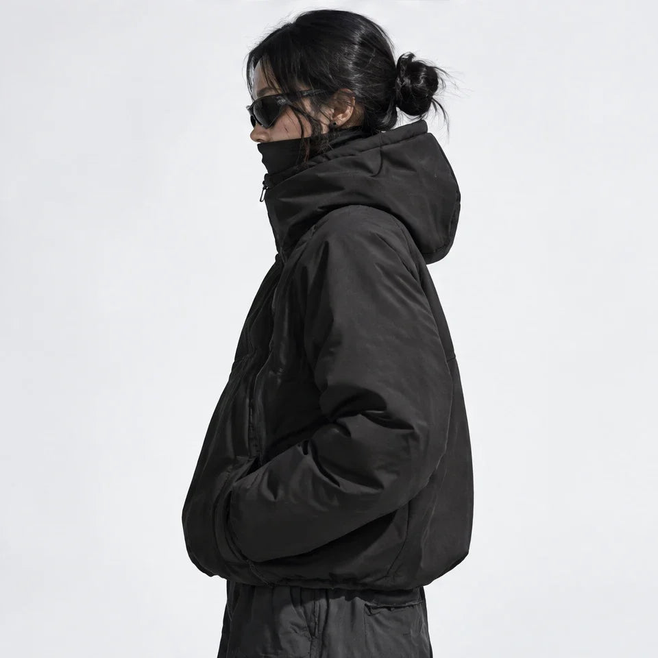 Loch - Unisex Insulated Windproof Wrinkle-Free Puffer Jacket - Black