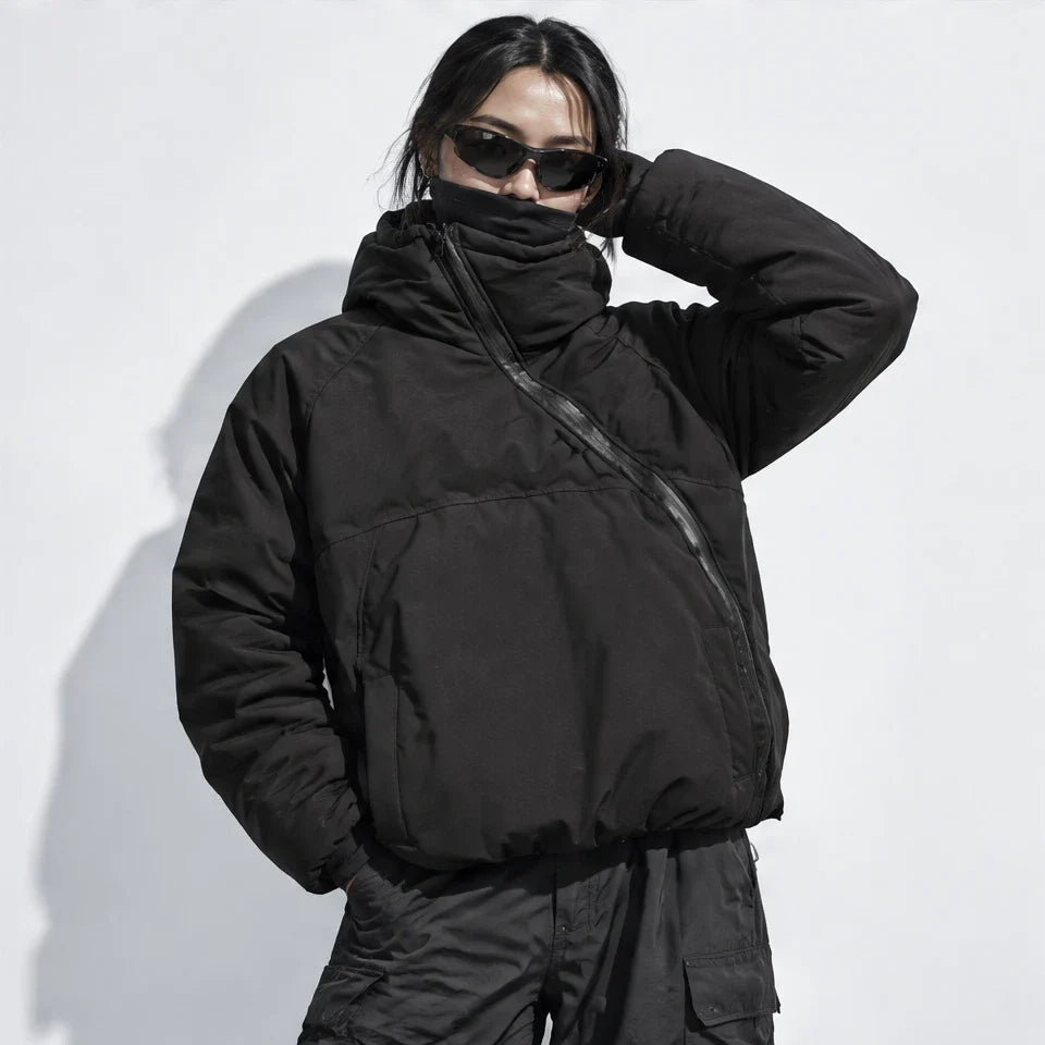 Loch - Unisex Insulated Windproof Wrinkle-Free Puffer Jacket - Black