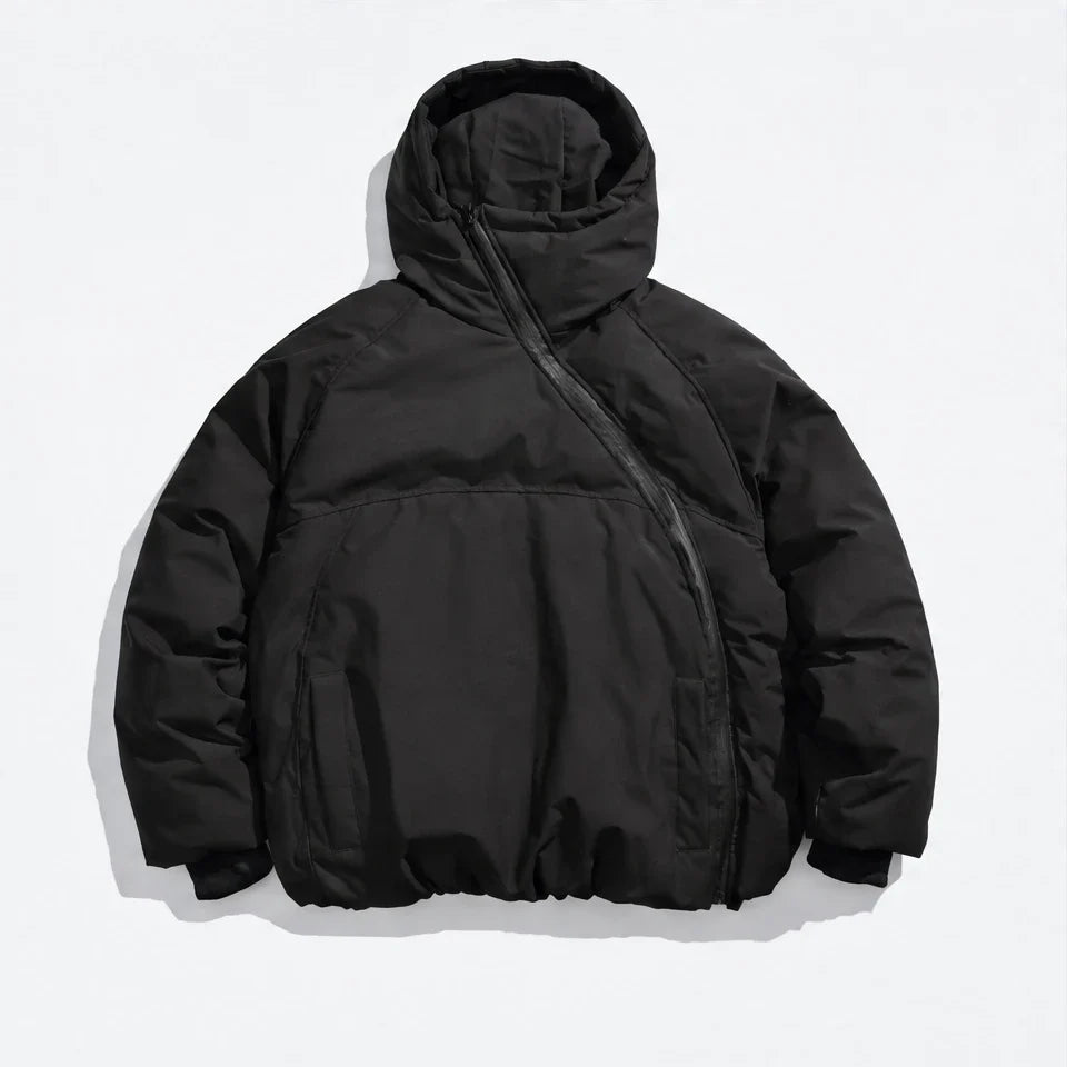 Loch - Unisex Insulated Windproof Wrinkle-Free Puffer Jacket - Black