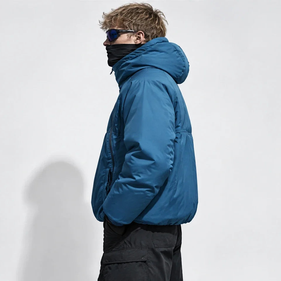 Loch - Unisex Insulated Windproof Wrinkle-Free Puffer Jacket - Blue