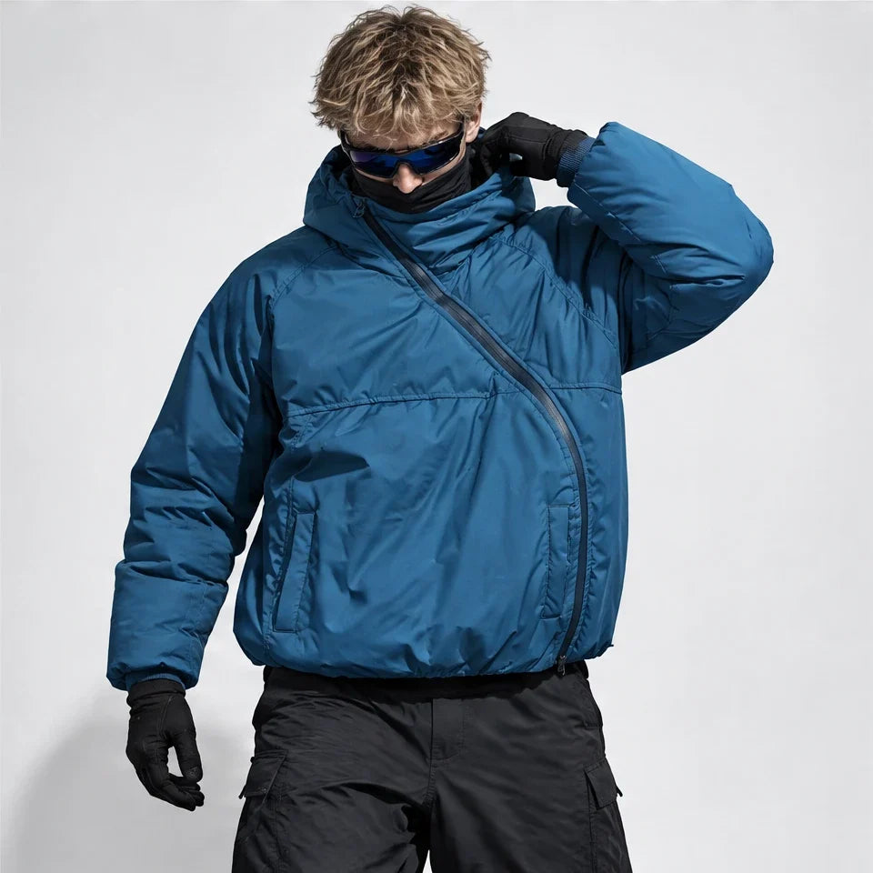 Loch - Unisex Insulated Windproof Wrinkle-Free Puffer Jacket - Blue