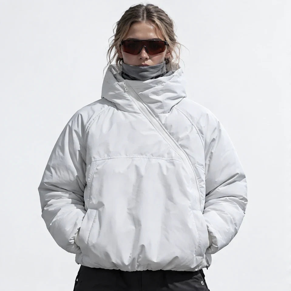 Loch - Unisex Insulated Windproof Wrinkle-Free Puffer Jacket - White