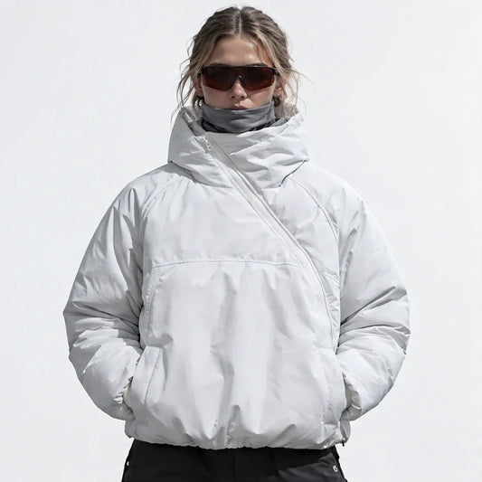 Loch - Unisex Insulated Windproof Wrinkle-Free Puffer Jacket - White