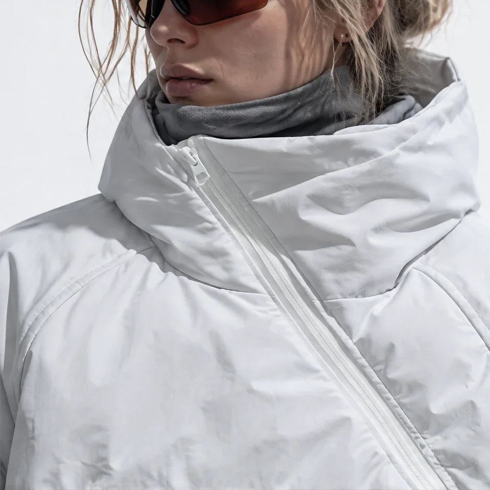 Loch - Unisex Insulated Windproof Wrinkle-Free Puffer Jacket - White