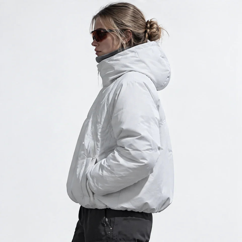 Loch - Unisex Insulated Windproof Wrinkle-Free Puffer Jacket - White