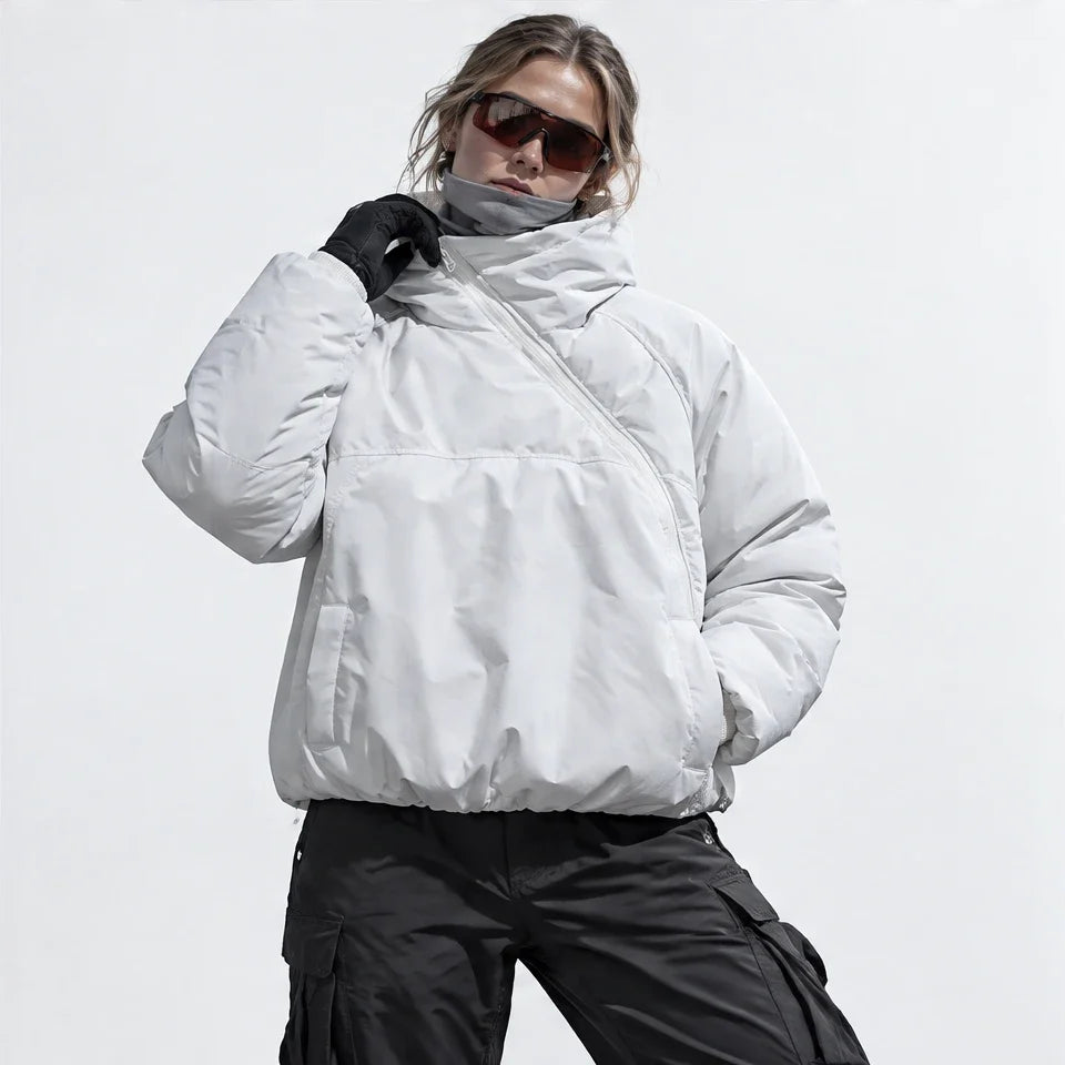 Loch - Unisex Insulated Windproof Wrinkle-Free Puffer Jacket - White