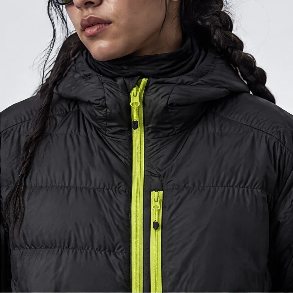 Firn - Unisex 90% White Duck Down Puffer Jacket - Black