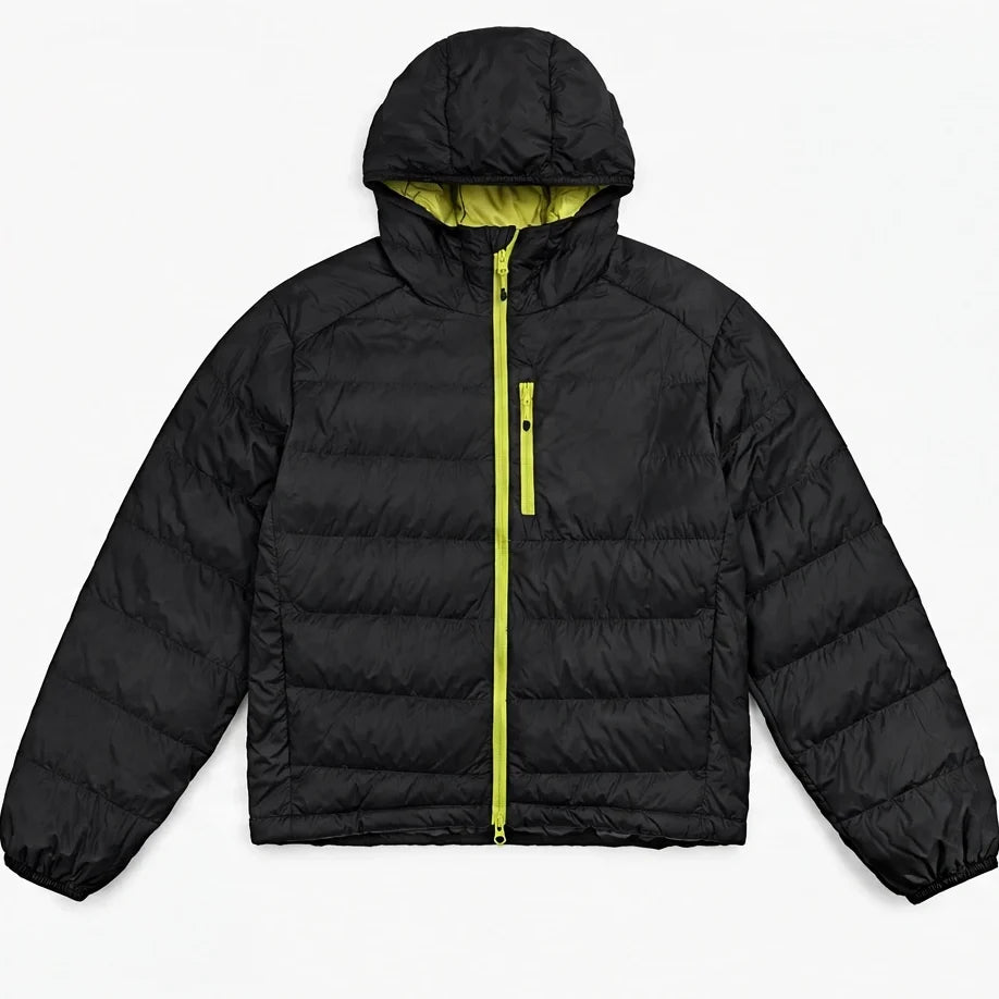 Firn - Unisex 90% White Duck Down Puffer Jacket - Black