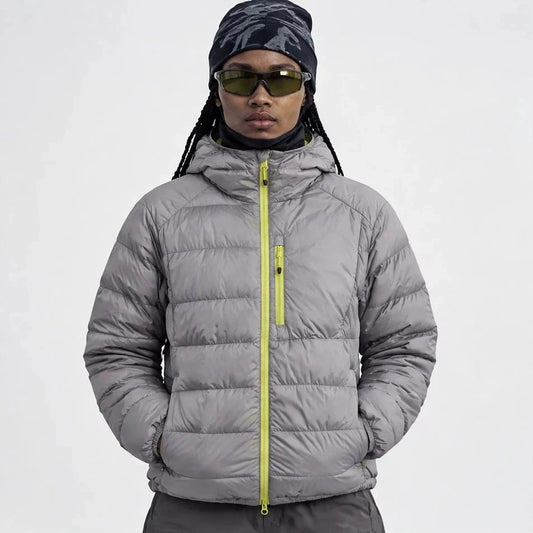 Firn - Unisex 90% White Duck Down Puffer Jacket - Grey