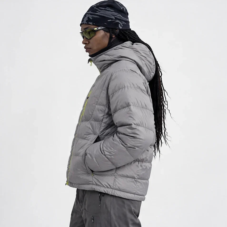 Firn - Unisex 90% White Duck Down Puffer Jacket - Grey