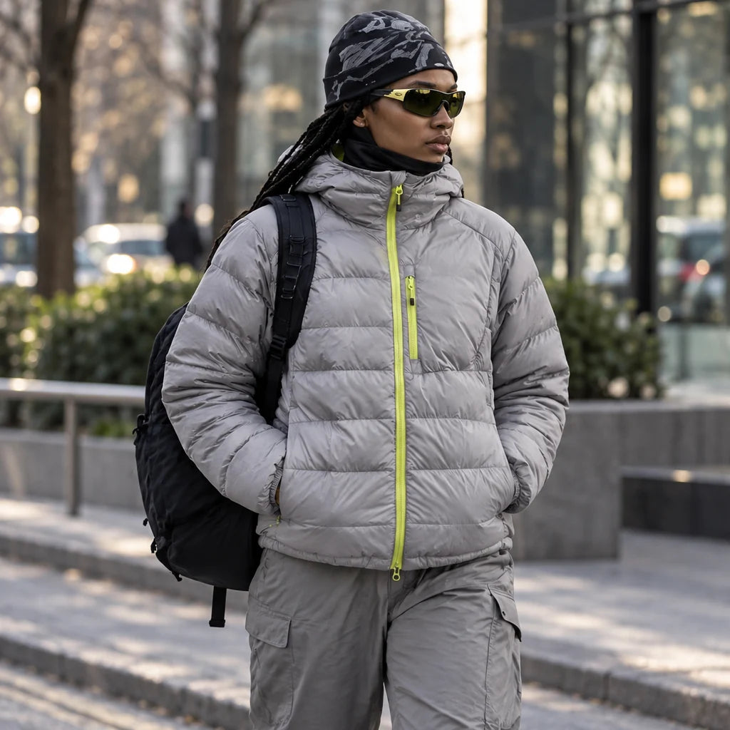 Firn - Unisex 90% White Duck Down Puffer Jacket - Grey