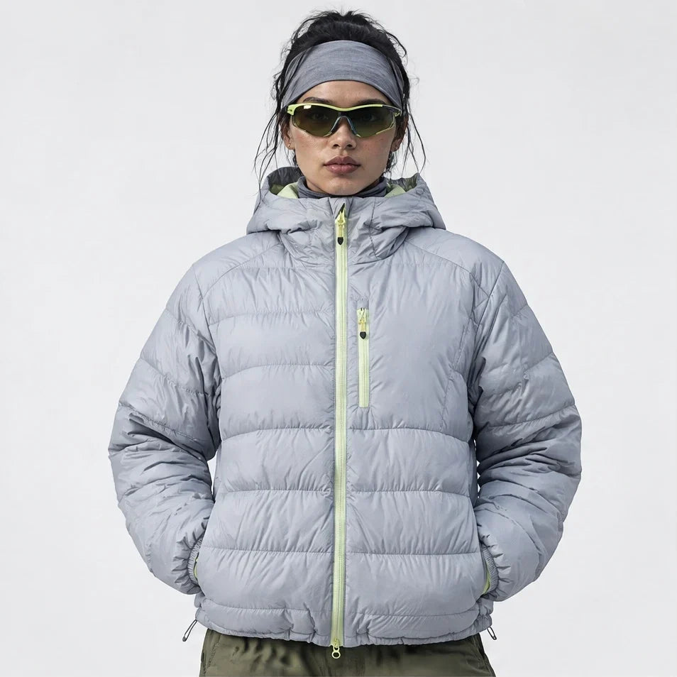 Firn - Unisex 90% White Duck Down Puffer Jacket - Light green