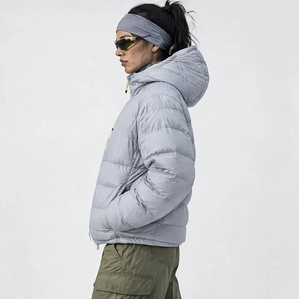 Firn - Unisex 90% White Duck Down Puffer Jacket - Light green