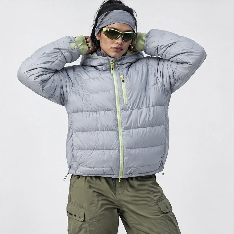 Firn - Unisex 90% White Duck Down Puffer Jacket - Light green