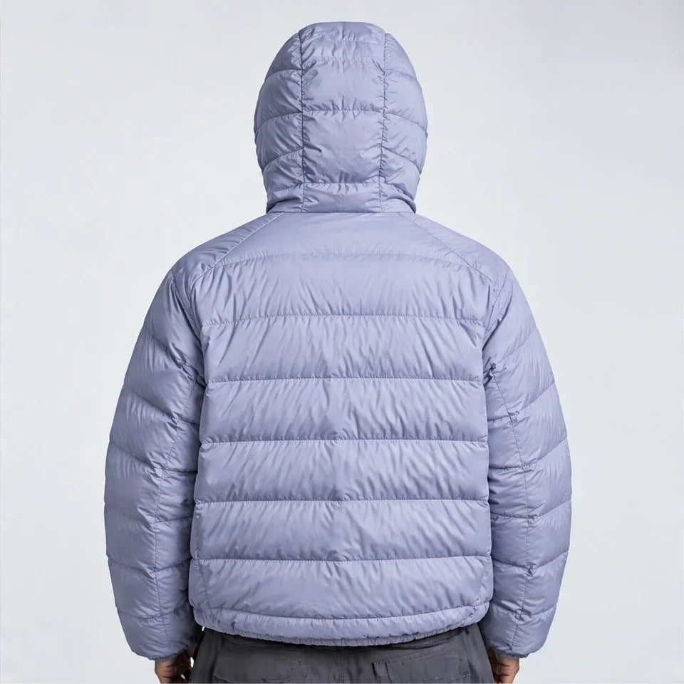Firn - Unisex 90% White Duck Down Puffer Jacket - Light purple