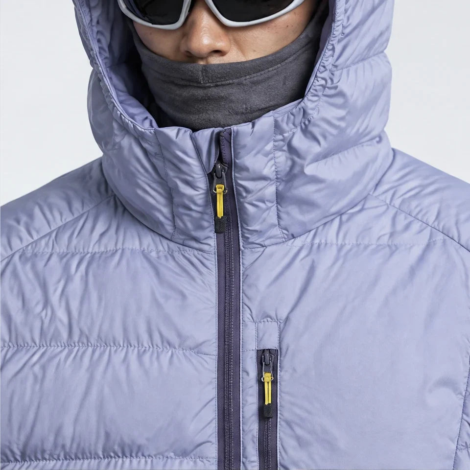 Firn - Unisex 90% White Duck Down Puffer Jacket - Light purple