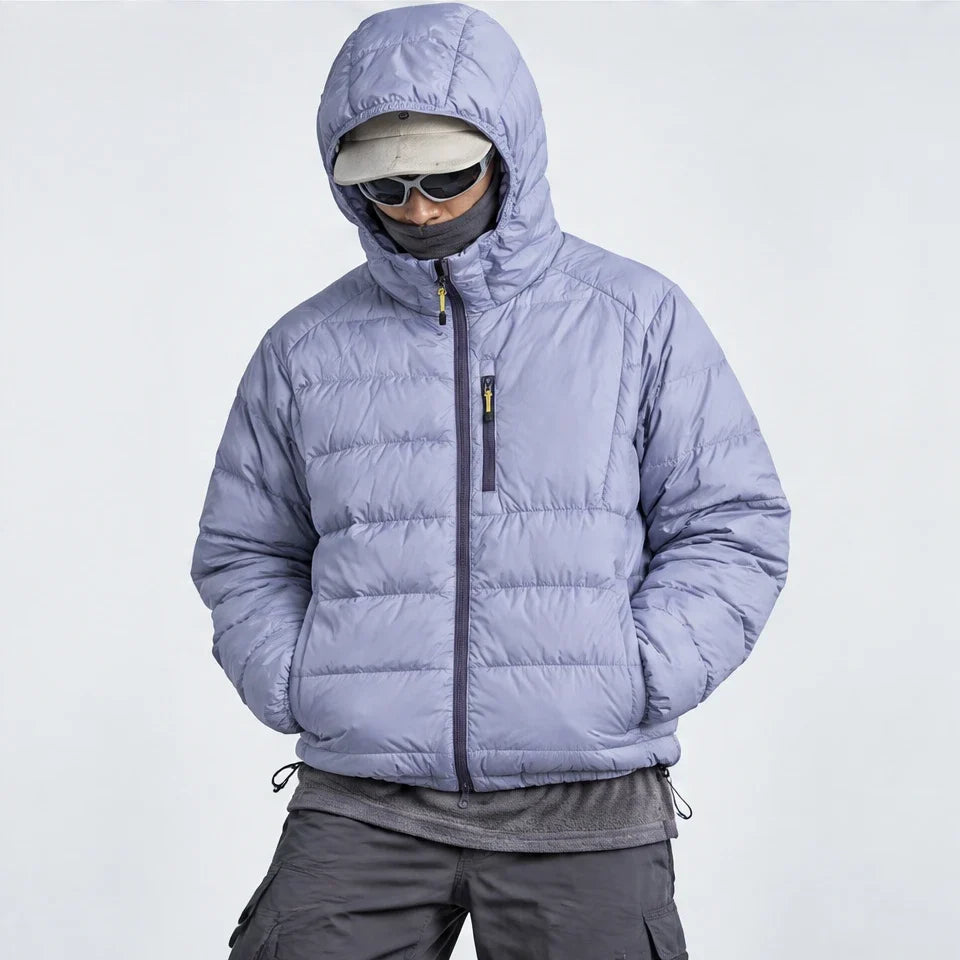 Firn - Unisex 90% White Duck Down Puffer Jacket - Light purple