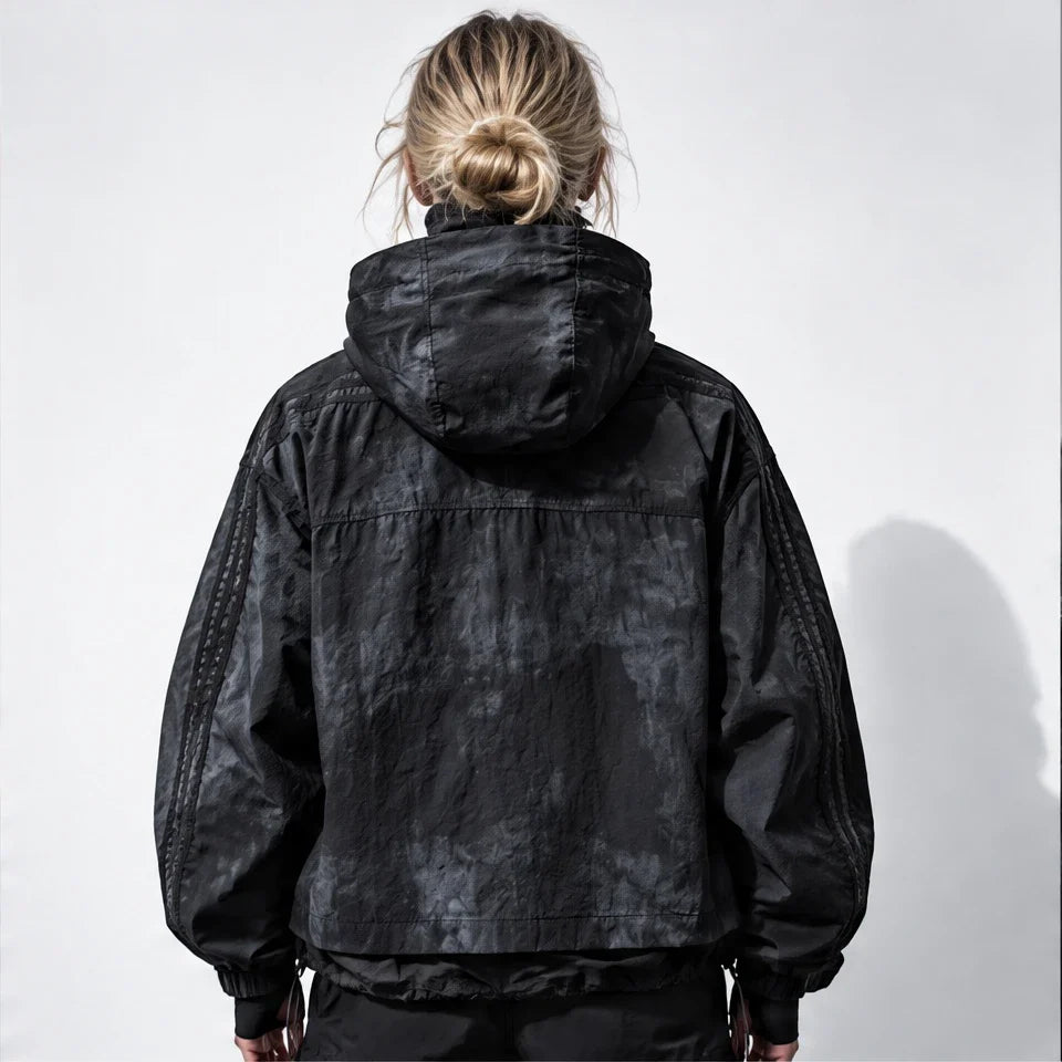 Kirn - Unisex Windproof Breathable & Hooded Waterproof Jacket - Black