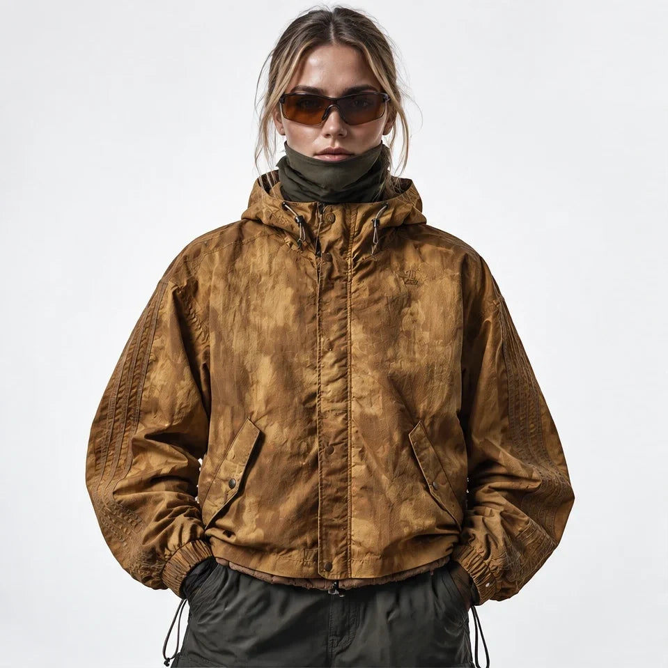 Kirn - Unisex Windproof Breathable & Hooded Waterproof Jacket - Caramel