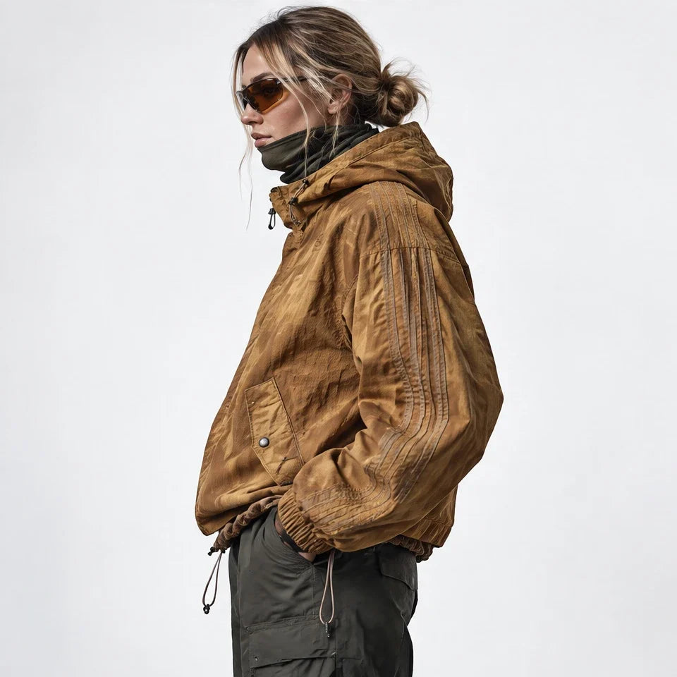 Kirn - Unisex Windproof Breathable & Hooded Waterproof Jacket - Caramel