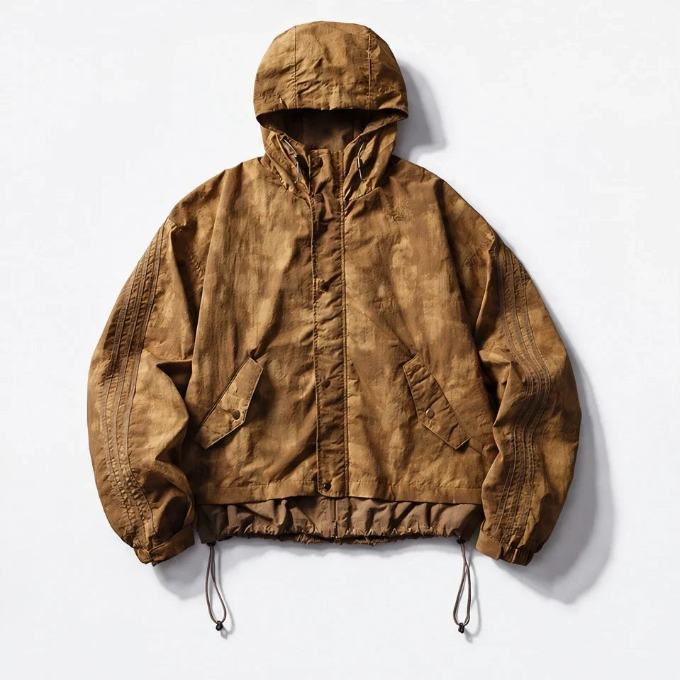 Kirn - Unisex Windproof Breathable & Hooded Waterproof Jacket - Caramel