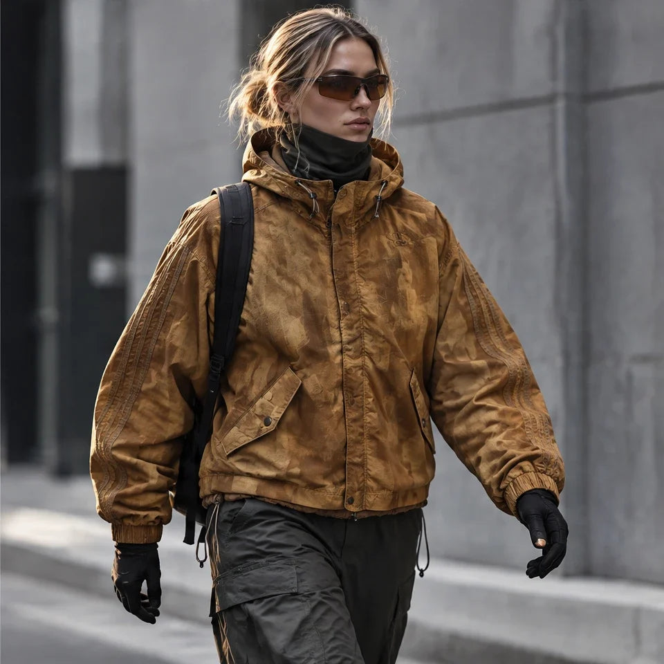 Kirn - Unisex Windproof Breathable & Hooded Waterproof Jacket - Caramel