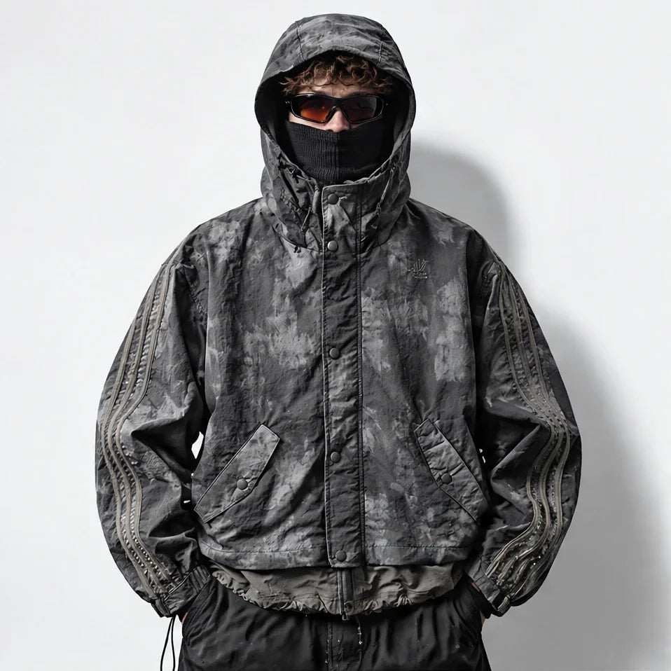 Kirn - Unisex Windproof Breathable & Hooded Waterproof Jacket - Dark Grey