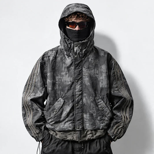 Kirn - Unisex Windproof Breathable & Hooded Waterproof Jacket - Dark Grey