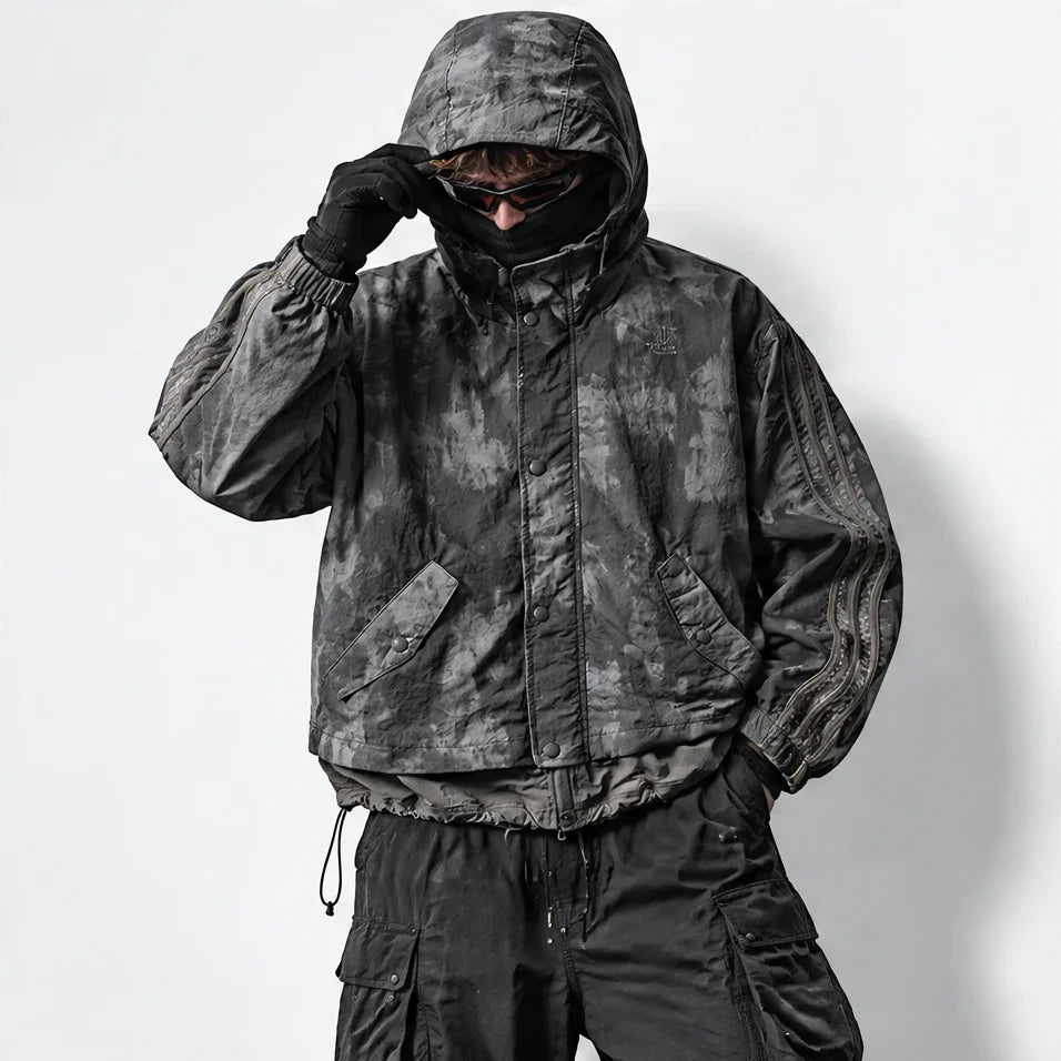 Kirn - Unisex Windproof Breathable & Hooded Waterproof Jacket - Dark Grey