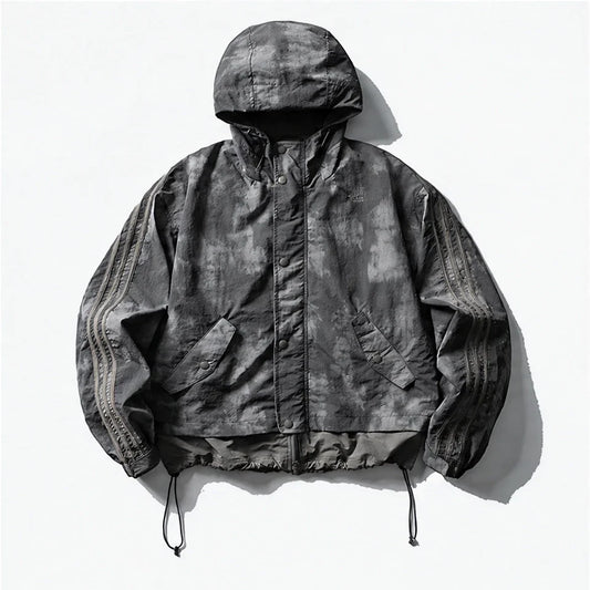 Kirn - Unisex Windproof Breathable & Hooded Waterproof Jacket - Dark Grey