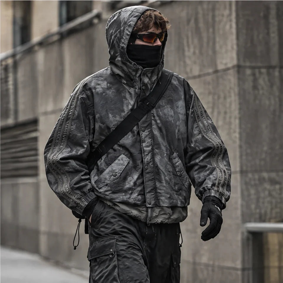 Kirn - Unisex Windproof Breathable & Hooded Waterproof Jacket - Dark Grey