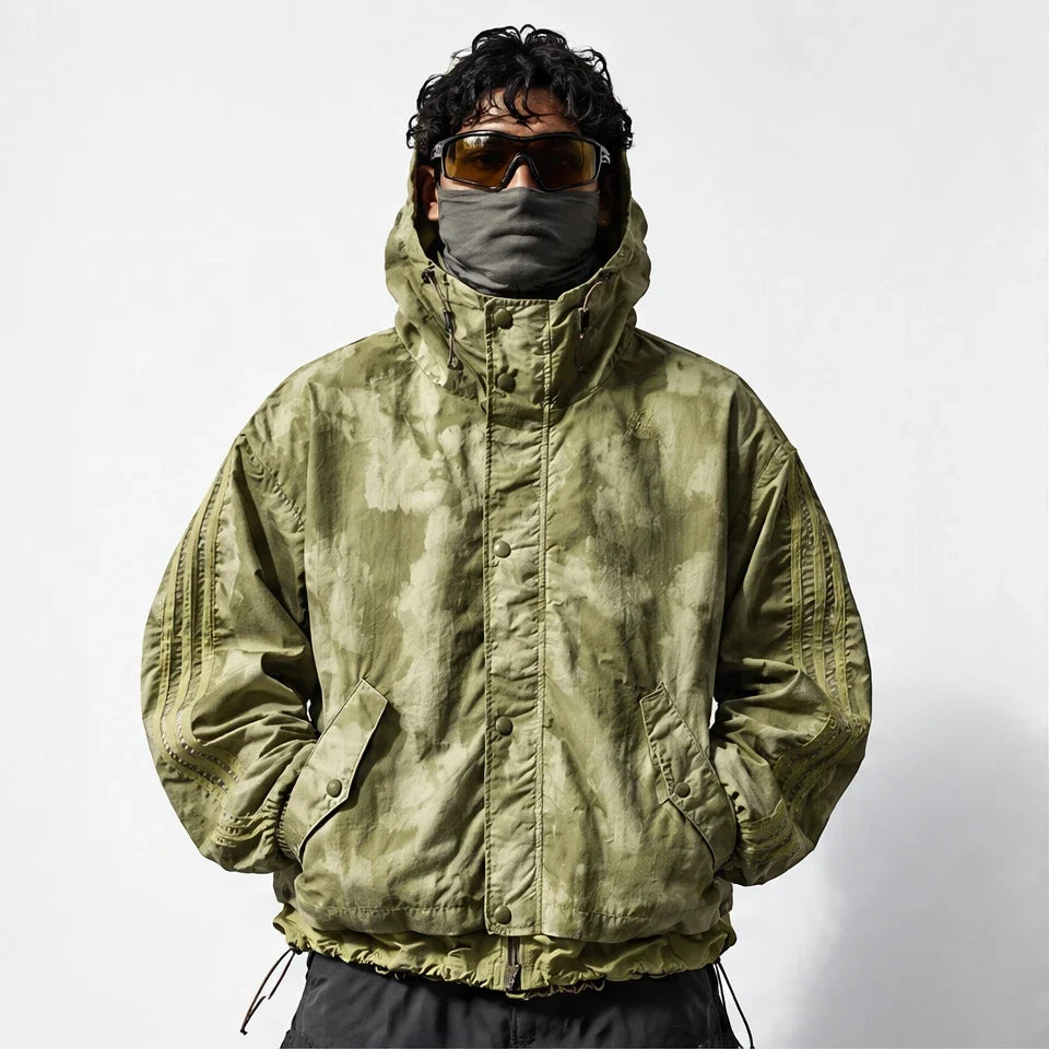 Kirn - Unisex Windproof Breathable & Hooded Waterproof Jacket - Olive Green