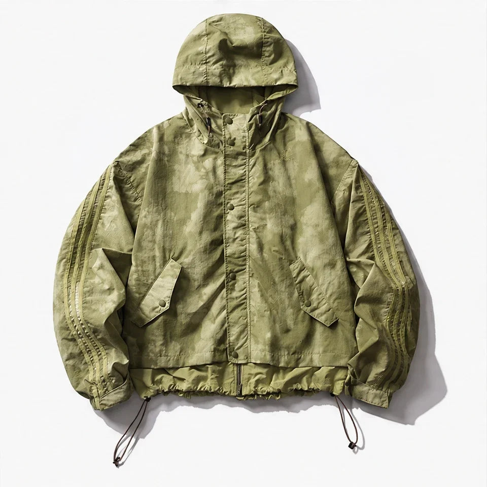 Kirn - Unisex Windproof Breathable & Hooded Waterproof Jacket - Olive Green