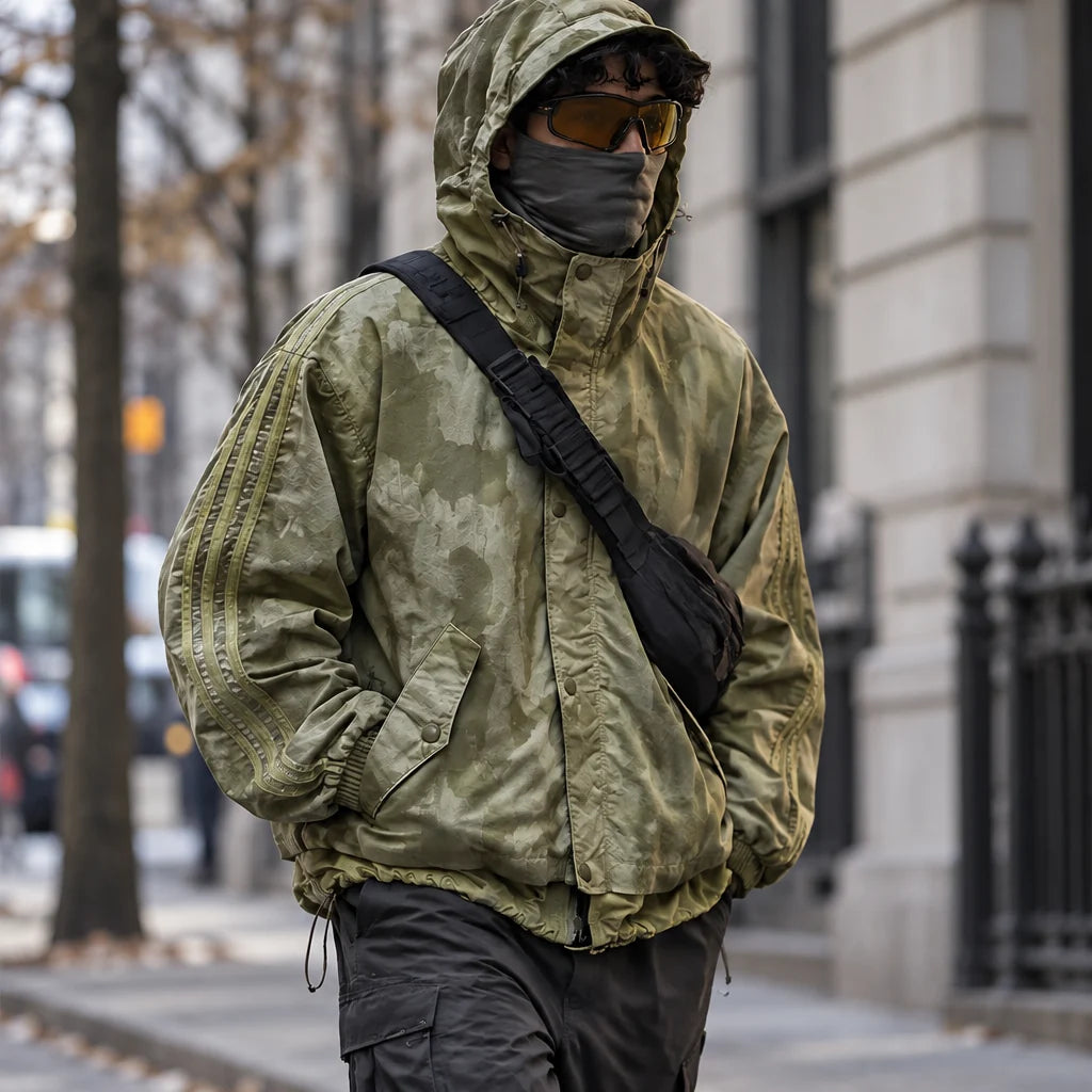 Kirn - Unisex Windproof Breathable & Hooded Waterproof Jacket - Olive Green
