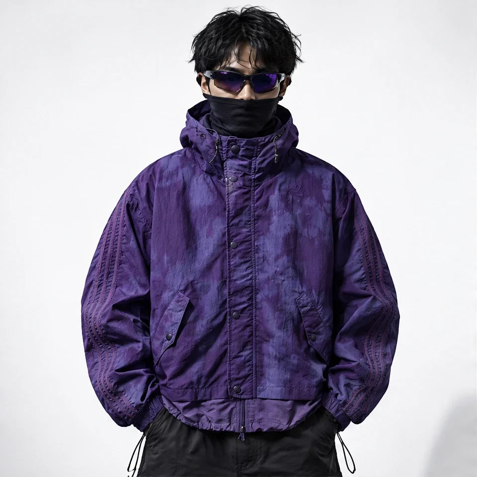 Kirn - Unisex Windproof Breathable & Hooded Waterproof Jacket - Purple